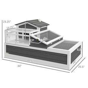 Casetta Classica in Legno di Abete per Tartarughe e Piccoli Animali, Habitat Solido con Tetto in Acciaio per Polli e Anatre - Product Image 4