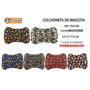 Yommy Pet Dog <b>Bed</b> <b>Pad</b> 43x58cm Printed Cotton Mat for Dogs - Product Image 2