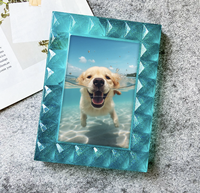 Cadre photo personnalisable en résine époxy Forever Flower avec impression UV, roses éternelles préservées, boîte cadeau de luxe pour la maison/le bureau