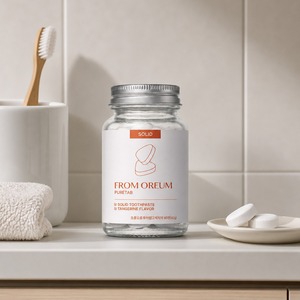 [FROM OREUM] Dentifrice Solide de Voyage Saveur Mandarine de Jeju 60 Comprimés pour les Vacances et les Déplacements - Product Image 4
