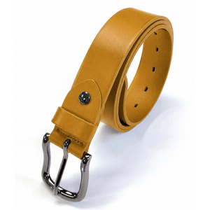 Cinturón Casual de Cuero Genuino Italiano Hecho en Corea, Duradero, con Hebilla, 35mm 110cm HN05 - Product Image 5
