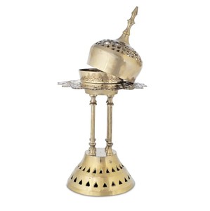 Traditional Brass Bakhoor Burner | Arabic Religious <b>Incense</b> Burner | Hand-made Eco-Friendly Decorative <b>Incense</b> <b>Holder</b> for Indian - Product Image 2