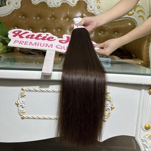 Cabello humano virgen ondulado al agua vietnamita a granel para mujeres trenzado ondulado húmedo sin trenzas de trama extensiones mechones blanqueamiento 1 Uds - Product Image 1