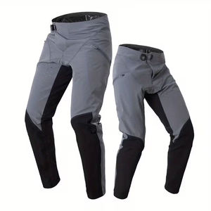 Pantalon BMX de haute qualité, couleur grise, poche zippée, imperméable, séchage rapide, respirant, polyester/coton, vêtements de motard, vêtements de course automobile - Product Image 3