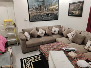 Muebles modernos para el hogar, juego de sofás de esquina de lujo para sala de estar, 4 plazas, tapicería de tela, cojines suaves de alta calidad, duraderos - Product Image 5