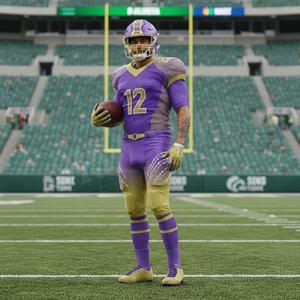 Lightweight Solid Plain Color American Football Uniform Jersey Pants <b>Set</b> Professional Sportswear Tournament OEM ODM Football Kit - Product Image 3
