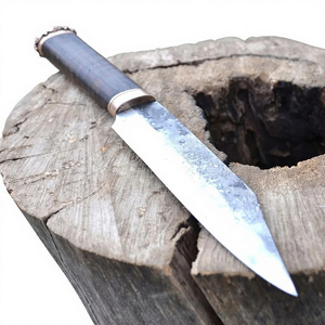 Couteau Seax médiéval en acier au carbone, design classique historique, lame traditionnelle faite à la main, acier au carbone durable - Product Image 5