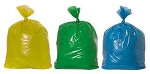 Flat Garbage <b>Bags</b> Recyclable Vest Handle HDPE/LDPE Trash <b>Bags</b> with Gravure Printing - Product Image 2