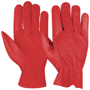 Gants de travail robustes en cuir pleine fleur lisse, usage général, protection individuelle, résistance à l'abrasion, sécurité industrielle - Product Image 3