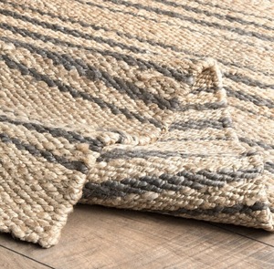 Handmade Braided Jute <b>Rug</b> | Natural Textured Flatweave Solid Color Thin <b>Rug</b> | Rustic <b>Boho</b> Farmhouse Area <b>Rug</b> for Living Room - Product Image 2