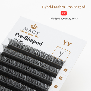 Extensions de cils hybrides préformées YY DIY Lash MACY BEAUTY KOREA, extensions de cils de qualité supérieure, vente en gros, cils personnalisés, étiquette privée OEM - Product Image 4