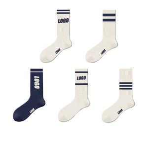 Chaussettes de sport respirantes Coolmax, anti-humidité, pour la course, en tissu éponge épais et rembourré, avec soutien renforcé - Product Image 2
