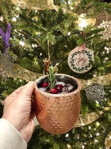 Hammered copper beverage <b>mug</b> collection ruby meadow drink cups reusable cocktail <b>mugs</b> premium durable - Product Image 6