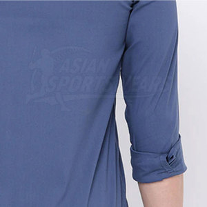 Camisas Casuales de Verano con Botones, Tejidas, Transpirables, 100% Algodón, Cómodas, Material Premium, Tendencia, Exportación de Fábrica Profesional - Product Image 6