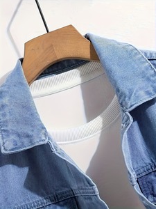 Top Sale Men's Denim Jacket New Design Streetwear Attractive Style 100% Cotton Material Winter Jeans 100% Cotton Spring Washed - Product Image 3