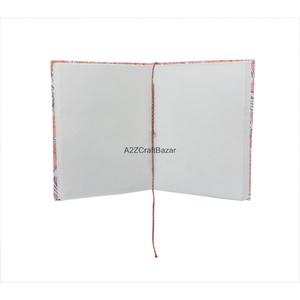 Handmade High Quality Creative Block Printed Fabric Cover Handmade Paper Closure Diary <b>Notepad</b> - Product Image 3