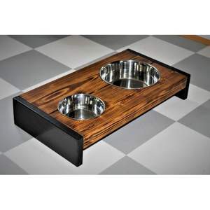 Gamelle pour chien en bois écologique, OEM disponible, produit promotionnel pour animaux de compagnie - Product Image 2