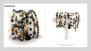 Pulsera de Cuentas Multicapa de Diseño, Hecha a Mano, Moderna, Unisex, Accesorio de Moda de Alta Calidad para Fiestas, Bodas, Regalos y Eventos - Product Image 4