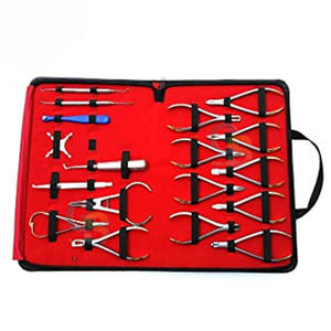 Kit Premium de 18 Piezas de Alicates de Ortodoncia Dental, Acero Inoxidable TC, Juego de Instrumentos Quirúrgicos Básicos para Doblar y Cortar Alambres Dentales - Product Image 1
