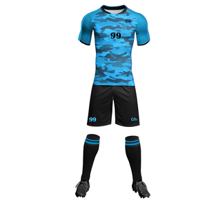 Uniforme de Fútbol Sublimado Personalizado Hecho en Pakistán, Camiseta y Pantalones Cortos de Fútbol, Diseña Tu Propio Uniforme de Equipo - Product Image 2