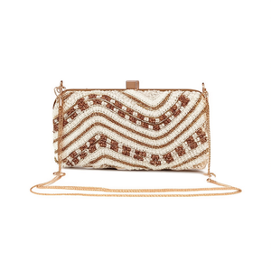 Bolso de Mano Casual Duradero con Asa de Cuentas Multicolor y Cristales de Lujo Hechos a Mano en India - Product Image 2
