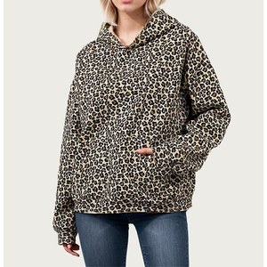Sudadera con Capucha Extra Grande para Mujer, Tejida, con Bolsillos y Bordado, Estilo Otoño/Invierno, Largo Regular - Product Image 3