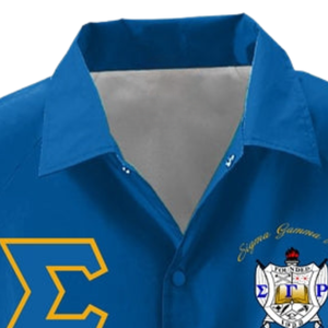 Veste coupe-vent légère personnalisée Sigma Gamma Rho Greek Crossing Line pour sororité, veste zippée décontractée et sportive - Product Image 6