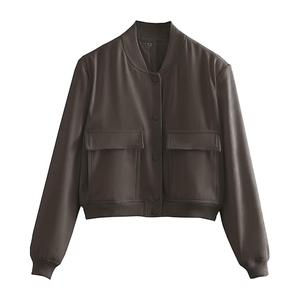 Veste de baseball varsity streetwear personnalisée pour femmes, fabricant américain - Product Image 1