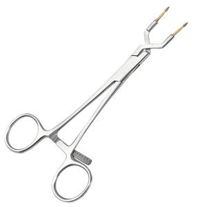 Pinza manual Keramo Grip de 14.5 cm, con punta curva para coronas, de acero inoxidable, con mandíbula de diamante, certificación CE General - Product Image 3