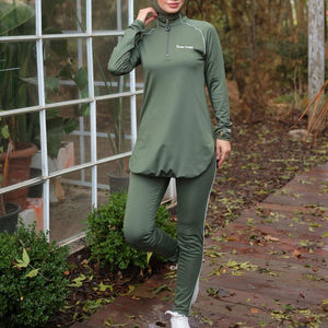 กางเกงจ็อกเกอร์สำหรับออกกำลังกายคุณภาพพรีเมียมรุ่นใหม่ ดีไซน์เรียบง่าย เป็นมิตรต่อสิ่งแวดล้อม แห้งเร็ว ระบายอากาศได้ดี ผลิตจากผ้าโพลีเอสเตอร์/คอตตอนผสม สำหรับผู้หญิง - Product Image 2