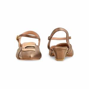 Sandalias de tacón para mujer WN5279 con punta abierta y espalda de cobre - Product Image 2