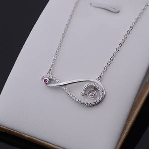 จี้เงินแท้ S925 สำหรับผู้หญิง พร้อมไข่มุก 6-6.5 มม. ชุดจี้เปล่า สร้อยคอแฟชั่น สร้อยไหปลาร้า อุปกรณ์ทำเครื่องประดับ DIY - Product Image 1