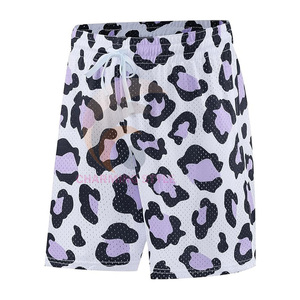 Pantalones Cortos Deportivos de Malla Sólida 100% Algodón para Verano, con Estampado Digital por Sublimación, Logotipo Personalizado, Transpirables, de Secado Rápido, para Gimnasio y Baloncesto - Product Image 4