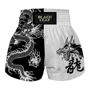 Pantalones Cortos de Boxeo Tailandés Premium, Diseño Personalizado, Fabricante OEM, Logotipo Frontal Bordado a Todo Color, para Adultos, 100% Poliéster, Secado Rápido - Product Image 5