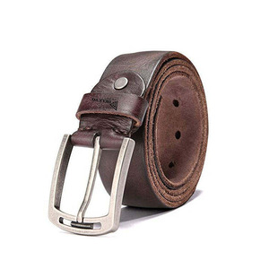 Pure Genuine Leather Solid Belts with Alloy Plate Buckle Genuine Leather Printed Pin Buckle Belts Low Price - Product Image 5