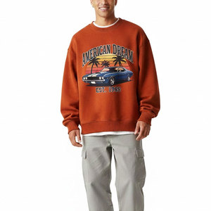 เสื้อสเวตเชิ้ตผู้ชายแฟชั่น ผ้าคอตตอนผสม พิมพ์ลายกราฟิก ทรงหลวม สวมใส่สบาย เหมาะสำหรับวัยรุ่น สไตล์สตรีท - Product Image 1