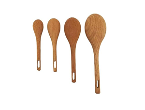 Cuchara de Madera Natural Ecológica, Solo Lavar a Mano, Utensilio de Cocina, Cuchara Medidora de Madera, Cuchara de Café de Mango Largo, Cuchara de Madera para - Product Image 2
