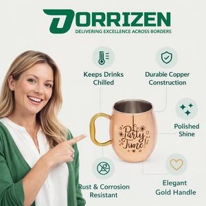 Mug Moscow Mule personnalisable 100% cuivre 400ml, écologique, réutilisable, en métal, pour les fêtes, avec poignée, anti-fuite, personnalisable - Product Image 6