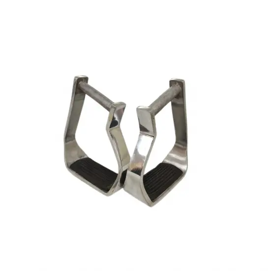 Horse stainless steel stirrup with with rubber footer horse stirrup