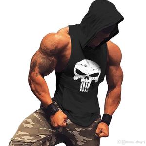 Outdoor Leisure Sports Running Fitness Tank <b>Top</b> Breathable Sports Hooded Vest Quick Dry Vest for Men Sleeveless Hoodie - Product Image 5