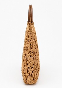 Best Quality Cotton Macrame Crochet <b>Handbag</b> for Women Soft Durable Handmade <b>Boho</b> Style Shoulder Tote for Daily Use For Sale - Product Image 2