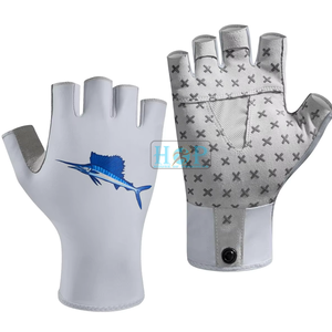 Guantes de Vela Personalizados para Esquí Acuático y Pesca, con Palma Reforzada de Cuero Amara, Muñequera Ajustable y Elástica - Product Image 1