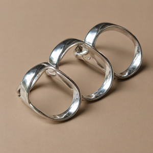 Modern Arthritis Finger Splint <b>Adjustable</b> Sterling <b>Silver</b> Plated Brass <b>Ring</b> for Engagement Wedding & Anniversary Gift - Product Image 4