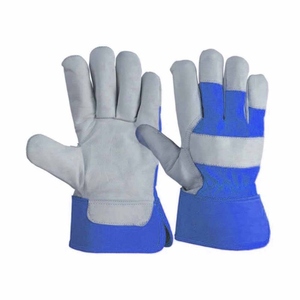 Gants de travail en cuir de vachette grainé de qualité supérieure, résistants, doux et confortables, gants de protection personnelle pour la construction - Product Image 2