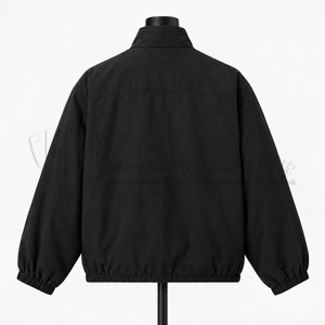 Chaqueta Casual Negra para Hombre, Estilo Minimalista, Cortavientos, Ligera, para Uso en Exteriores, Venta al Por Mayor - Product Image 2