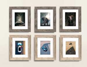 Cadre photo en bois avec incrustation de os, logo personnalisé, écologique, fait main, durable - Product Image 3