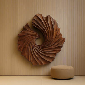 Sculpture Art Déco de Luxe Décoration Murale Meubles en Bois Organique Artisanaux pour Salon Cadeau de Pendaison de Crémaillère - Product Image 5