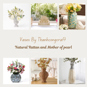 Florero de nácar con distribuidor Premium, venta al por mayor de Vietnam, Exportación confiable con diseños únicos de jarrón de perlas de lujo - Product Image 2