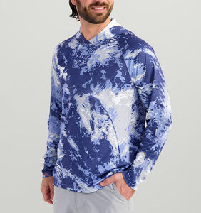 Sudadera de Pesca para Hombre, 100% Nailon y Spandex, Elástica, Manga Larga, Estampado de Camuflaje - Product Image 4