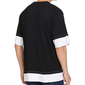 เสื้อยืดคอตตอนพลัสไซส์ทรงโอเวอร์ไซส์สไตล์วินเทจเรียบง่ายสำหรับผู้ชาย เสื้อยืดผู้ชายแบบสั่งทำพิเศษ เนื้อผ้าหนา 220gsm ทรงโอเวอร์ไซส์ไหล่ตก - Product Image 2